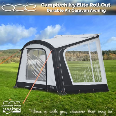 Camptech Ivy Quick Pitch Wohnwagen ausrollbares Veranda Vorzelt