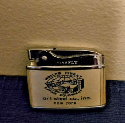 Vintage Firefly Art Steel Co. New York Cigarette Lighter  - Japan - Pre-Owned