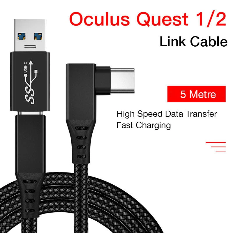 for Oculus Quest 2 Link Cable 16ft(5m), USB Type C to USB C Cable USB