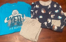 Carter Boys 2 Set-2 Pc Pajama Lounge Wear Yeti Sz 14