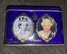 New English Teas Young H.M. QUEEN ELIZABETH - 40 Teabags Collectible Tin