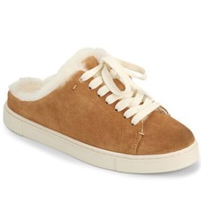 Frye Ivy Genuine Shearling Sneaker Mule Sz 10