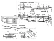 1937 Texaco Winner 114" WS Free Flight Model Airplane Printed Plans & Templates