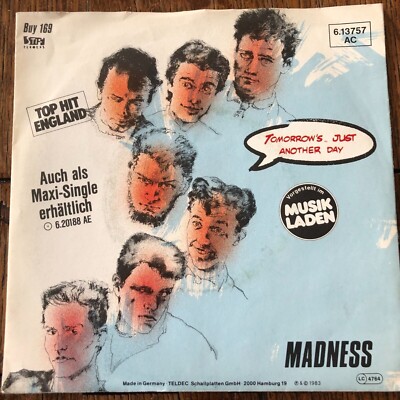 MADNESS  -   Tomorrow's Just Another Day  - 7'' Single