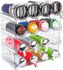 Water Bottle Organizer for 30 OZ Water Bottle,4-Tier Stackable Tumbler Organizer