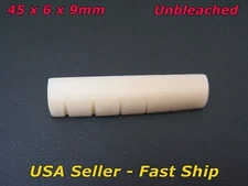 45mm Slotted Unbleached Bone Nut For Some Gibson Martin Taylor Acoustic Guitar