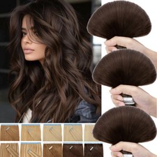 Seamless Tape in Human Hair Extensions Invisible Skin Weft Brazilian Hair Black