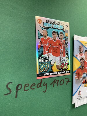 Topps Champions League 21/22 EXTRA Hero Squad 2  Limited Power Trio Match Attax