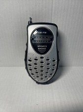 Duraband Sports Radio AM/FM PR-355 Handheld Portable Works. Built in Speaker.