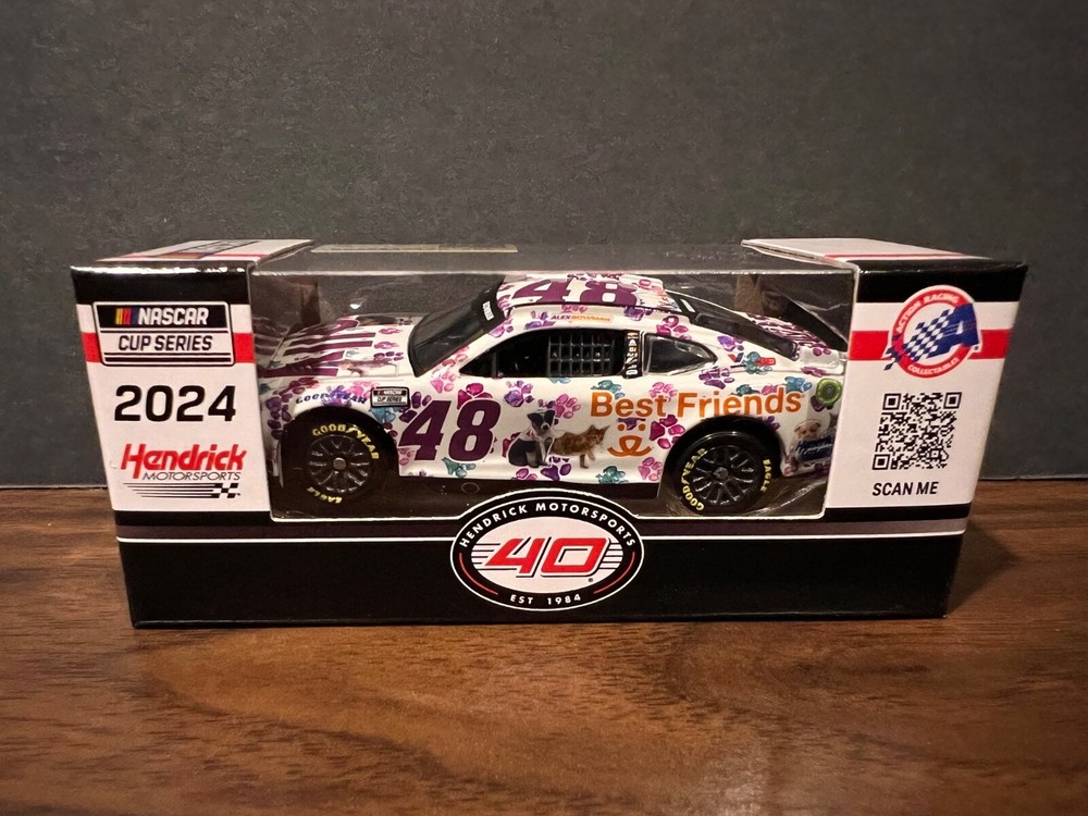 Alex Bowman 2024 #48 Ally Best Friends Hendrick Camaro ZL1 NASCAR 1/64 CUP