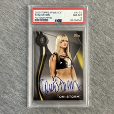 2019 Topps WWE NXT #A-TS Toni Storm Autographs PSA 8 NM-MT