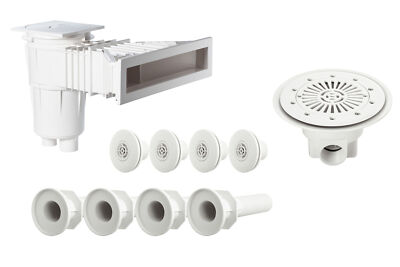 Astralpool Skimmer Einlaufdüse Pool Einbauteile Komplettset bis 3,5x7 m