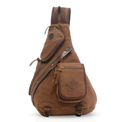 FANDARE Retro Unisex Monospalla, Borse a Spalla, Uomo Zaino Spalla Marrone  | eBay