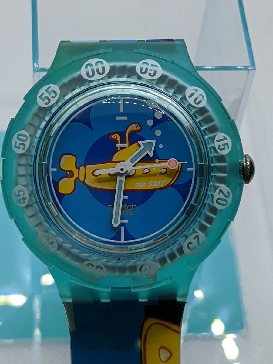 SWATCH WATCH THE BEATLES YELLOW SUBMARINE 90's LIMITED EDITION