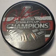 Duncan Keith signed Official NHL Stanley Cup Champions Puck COJO COA