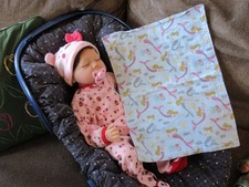 Mermaid Flannel Burp Cloth: Reusable Baby Changing Pad diaper pet mat