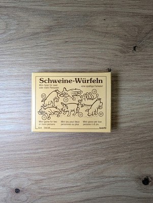 Bartl 103808 Mini-Spiel Schweine-Würfeln | Das Beliebte Minispiel Für Unterwegs