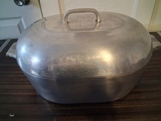 VTG Wagner Ware Magnalite Roaster Dutch Oven 4267 P Lid W/Trivet(broken) 13 Qt