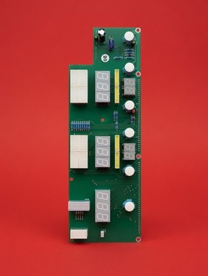 Control Panel PCB Circuit Board w/ LED Display & Push Buttons