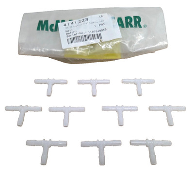 Menge 10 Neue McMaster-Carr 1/4'' Inline Polyethylen Schlauch T-Stück PE Poly