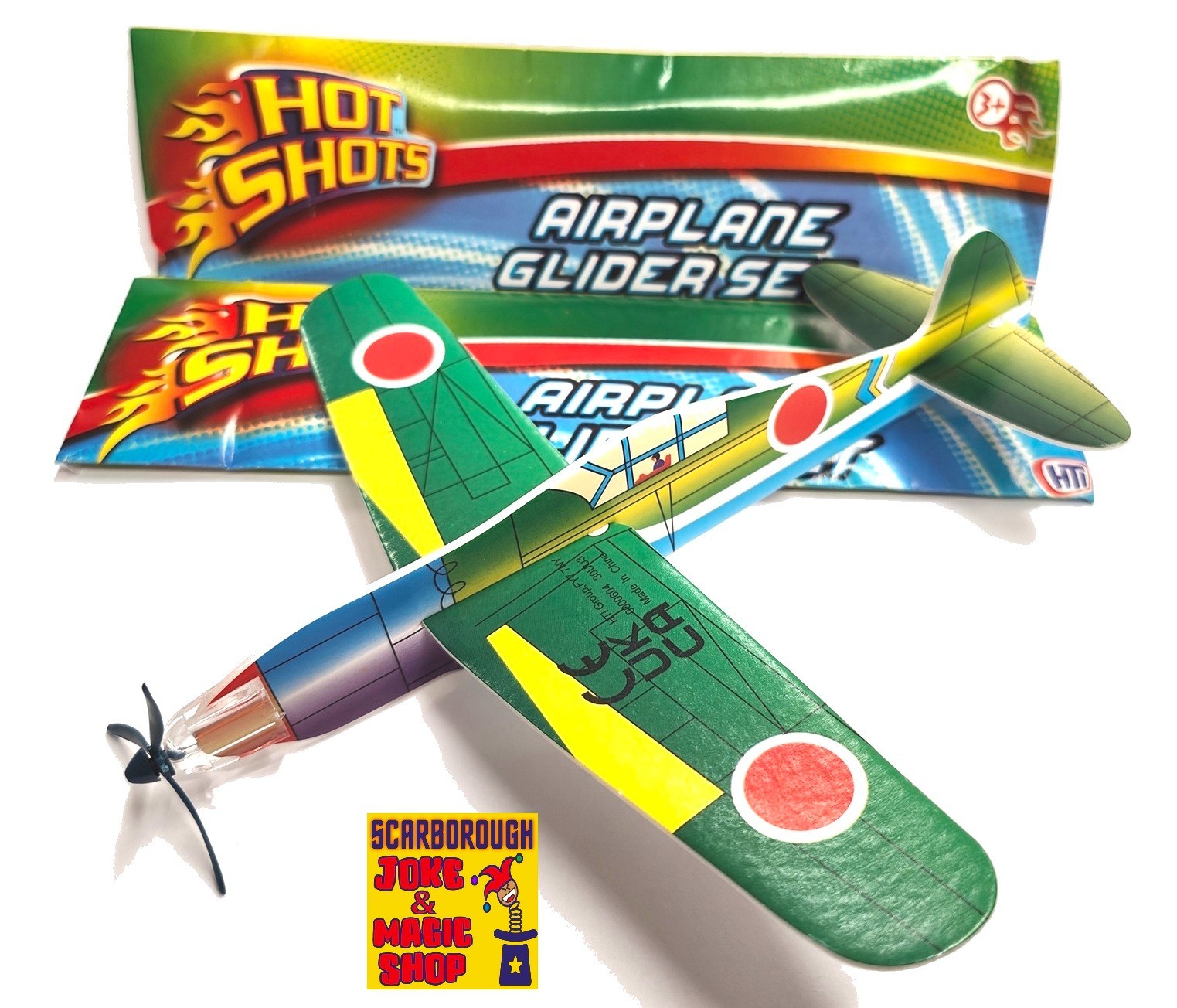 Airplane Glider Hot Shots (21cm) ~ Classic Retro Toy Novelty Gift NEW x1