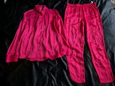 Zara satin look lounge set, size S - VGC