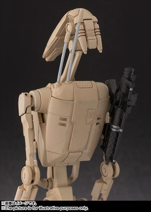 S.H.Figuarts Star Wars Battle Droid versão de revenda Boneco de ação ABS PVC Bandai - Imagem 3 de 4