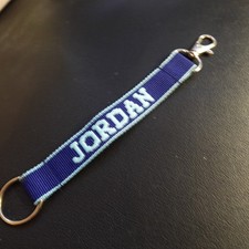 Jordan Lanyard Key Strap Keychain Personalized Novelty Name Gift Blue