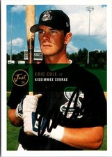Eric Cole 2000 Just #23 Kissimmee Cobras Auto Hand Signed