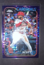 2024 Topps Chrome - Victor Scott II #251 Purple Sonar Refractor /275 (RC)