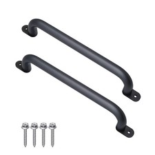 17 Inch Black Playground Accessories Safety Handles Set of 2 - Outdoor Metal ...