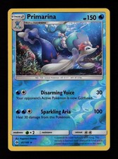 Primarina 41/149 Reverse Holo Rare SM Base Set Pokémon Card