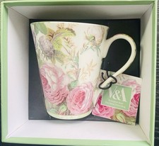 Victoria and Albert Museum Brompton Rose Fine Bone China Mug Made In England