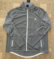 Nike Air Jordan Warm Up Jacket Dri-FIT Full Zip 619332 Gray Mens Size 2XL