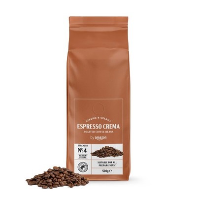 Espresso Kaffeebohnen 500g Rainforest Alliance Crema Light Roast Kaffee