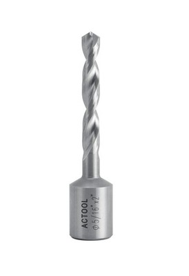 1 PCS 5/16''x2'' HSS Solid Drill Bit 3/4'' Weldon Shank Fully Ground Metal