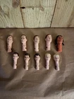VINTAGE MARX JOHNNY WEST Best Of The West  REPLACEMENT HEADS 10pcs.