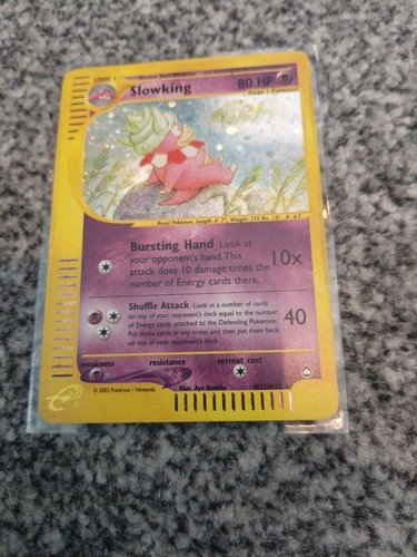 Pokémon TCG Slowking Holo Card Aquapolis H22/H32 2002 E Series Great Swirl