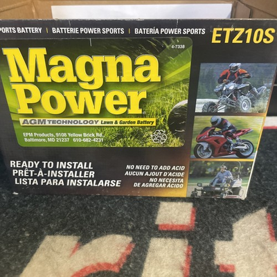#ad #ad MAGNA POWER ETZ10S Ready To Install Power Sport Battery $56.00