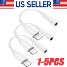 For iPhone Headphone Adapter Jack 8Pin to 3.5mm Aux Cord Dongle Converter lot