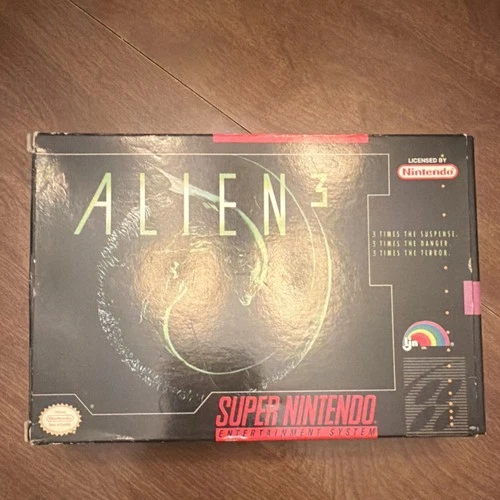 LJN Alien 3 Super Nintendo Box Included Action & Adventure SNES Game and Box