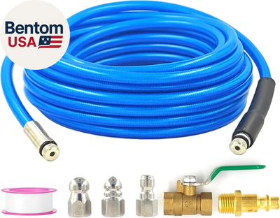 #ad Dryer Vent Cleaner Kit 32Ft Pressure Hose 1 4 Air Quick Connect 2 Jetter N $58.43