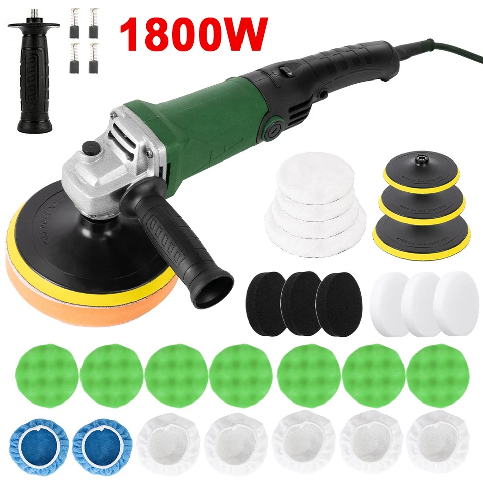 3000rpm Electric Car Polisher Sander Buffer Polishing Machine Kit Variable Speed - Image 2 of 4