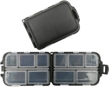 2x Small Hard Fishing Tackle Box Portable Case Hooks Lure Baits Storage Box