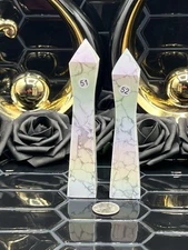 Natural Howlite Canton Tower Aura Treated *LAST CHANCE* Free ship & Gift