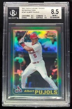 2001 Topps Traded & Rookies Chrome Retrofractors #T247 Albert Pujols RC BGS 8.5