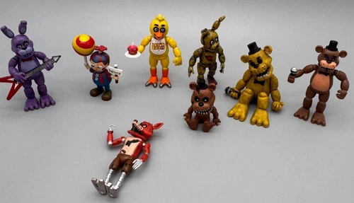 Funko Five Nights at Freddy's Mini Action Figures 2-inch Lot of 8