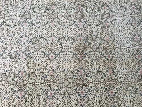 Hand knotted rug, Framed rug, Saloon rug, Vintage rug, Bohemian rug, 6.4 x 9.3 f - Picture 5 of 11