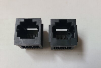 RJ45 Ethernet LAN Network Female Jack Connector Module Receptor Lot of 2