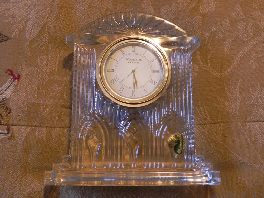 Waterford Cut Crystal Westminster Quartz Clock  